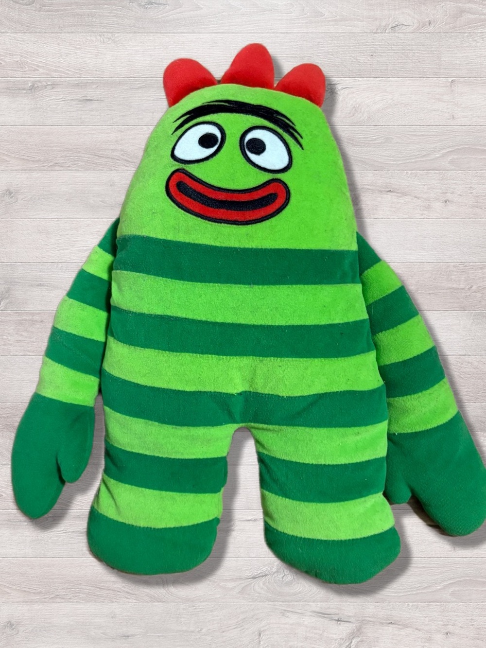 2011 Yo Gabba Gabba Brobee Pillow Plush 18" Tall HTF RARE Cuddle Buddy